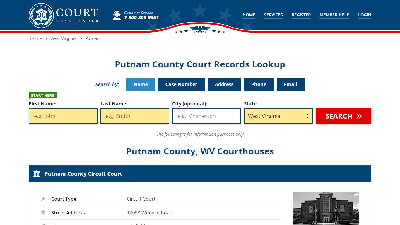 Putnam County Court Records | WV Case Lookup